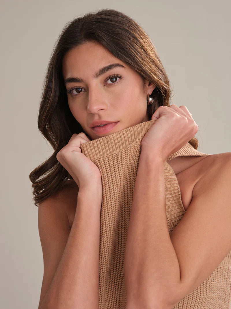 Demi Crew Tank - Camel