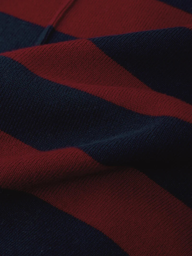 Colette Crew Neck Boxy Tee - Cherry &amp; Blue