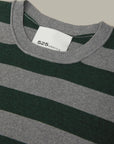 Colette Crew Neck Boxy Tee - Grey & Green