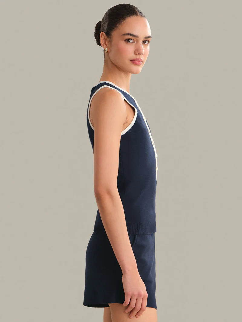 Maren Henley Tank - Dark Blue