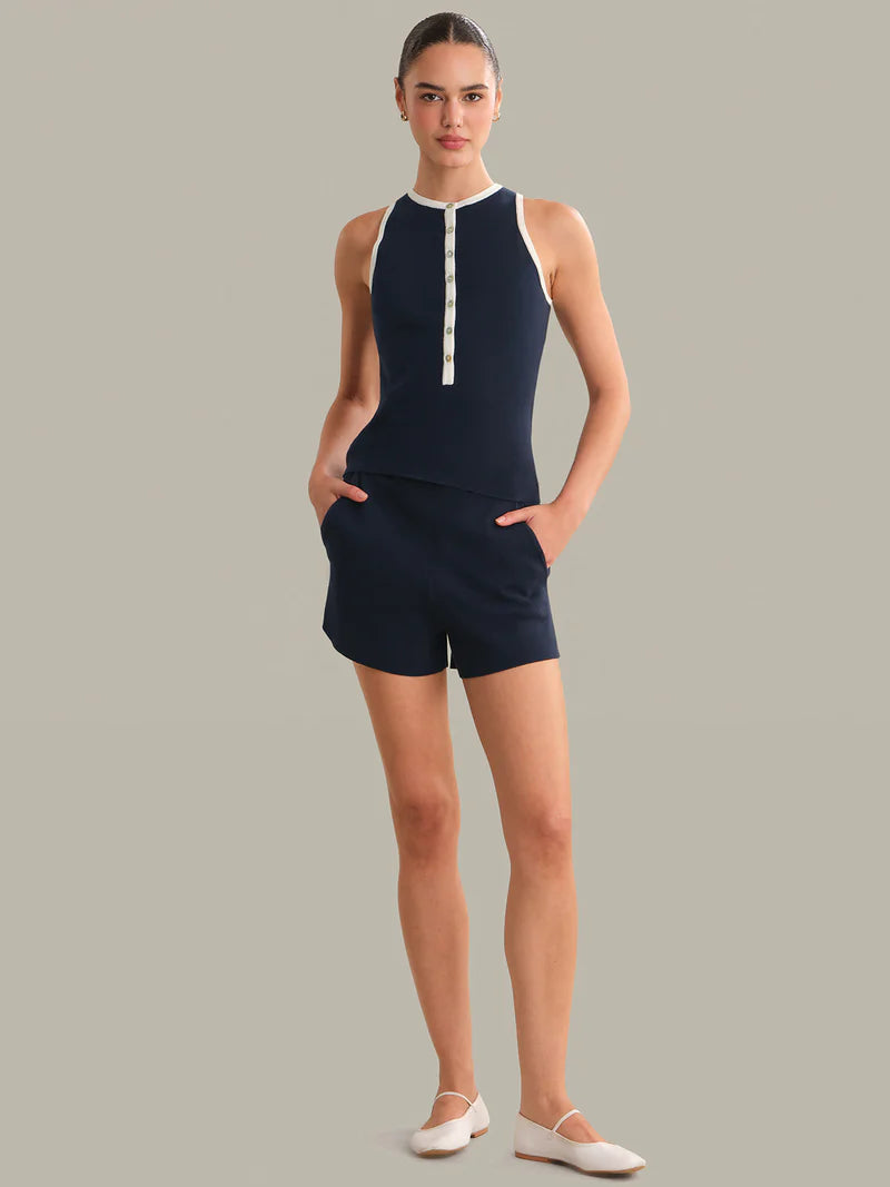Maren Henley Tank - Dark Blue