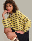 Kensington Crop Pullover - Gold Stripe