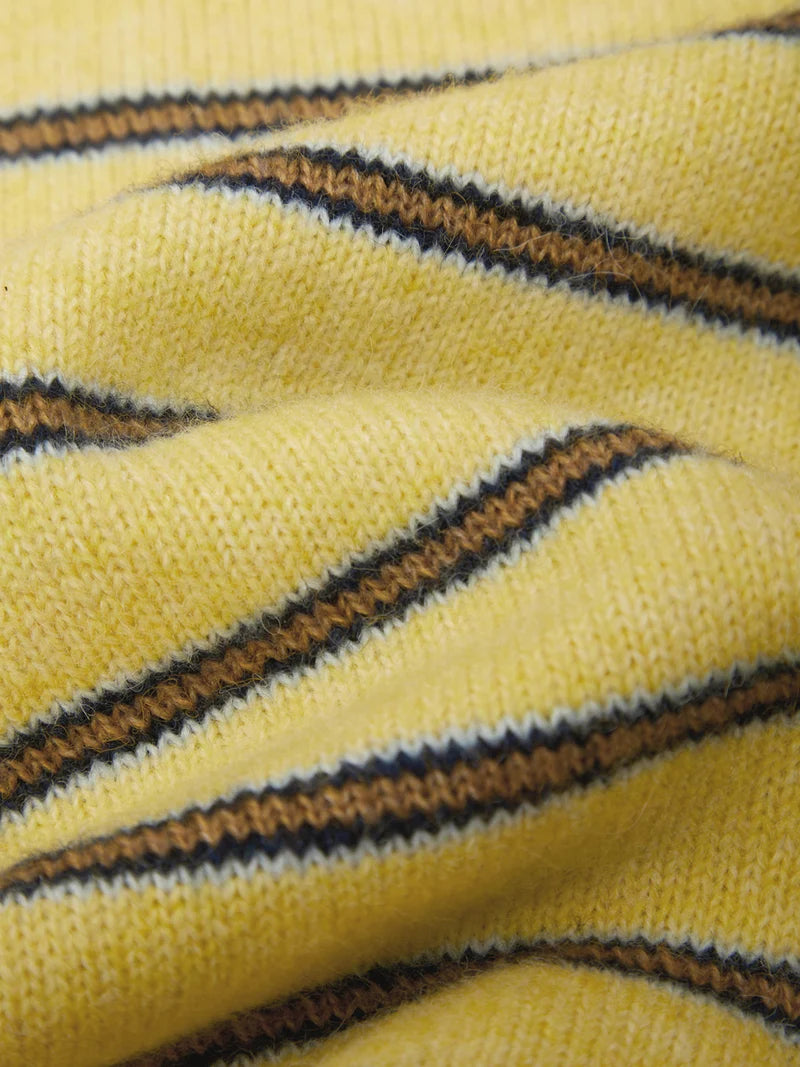 Kensington Crop Pullover - Gold Stripe
