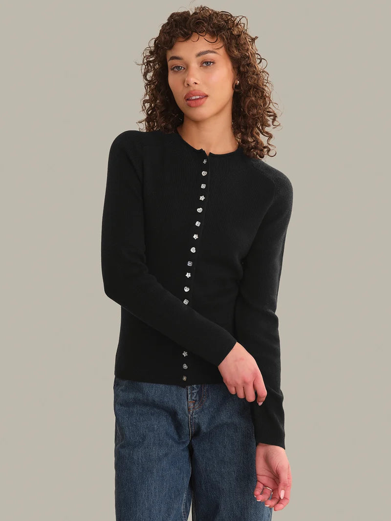 Calloway High Neck Cardi - Black