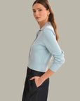Millicent Placket Pullover - Sky