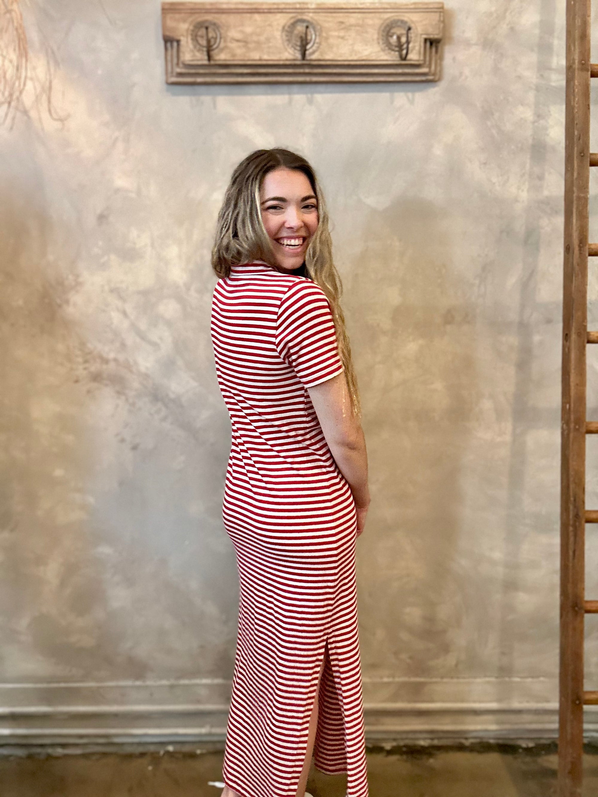 Khan Dress - Red