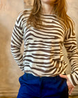 Tiger Stripe Sweater - Oat