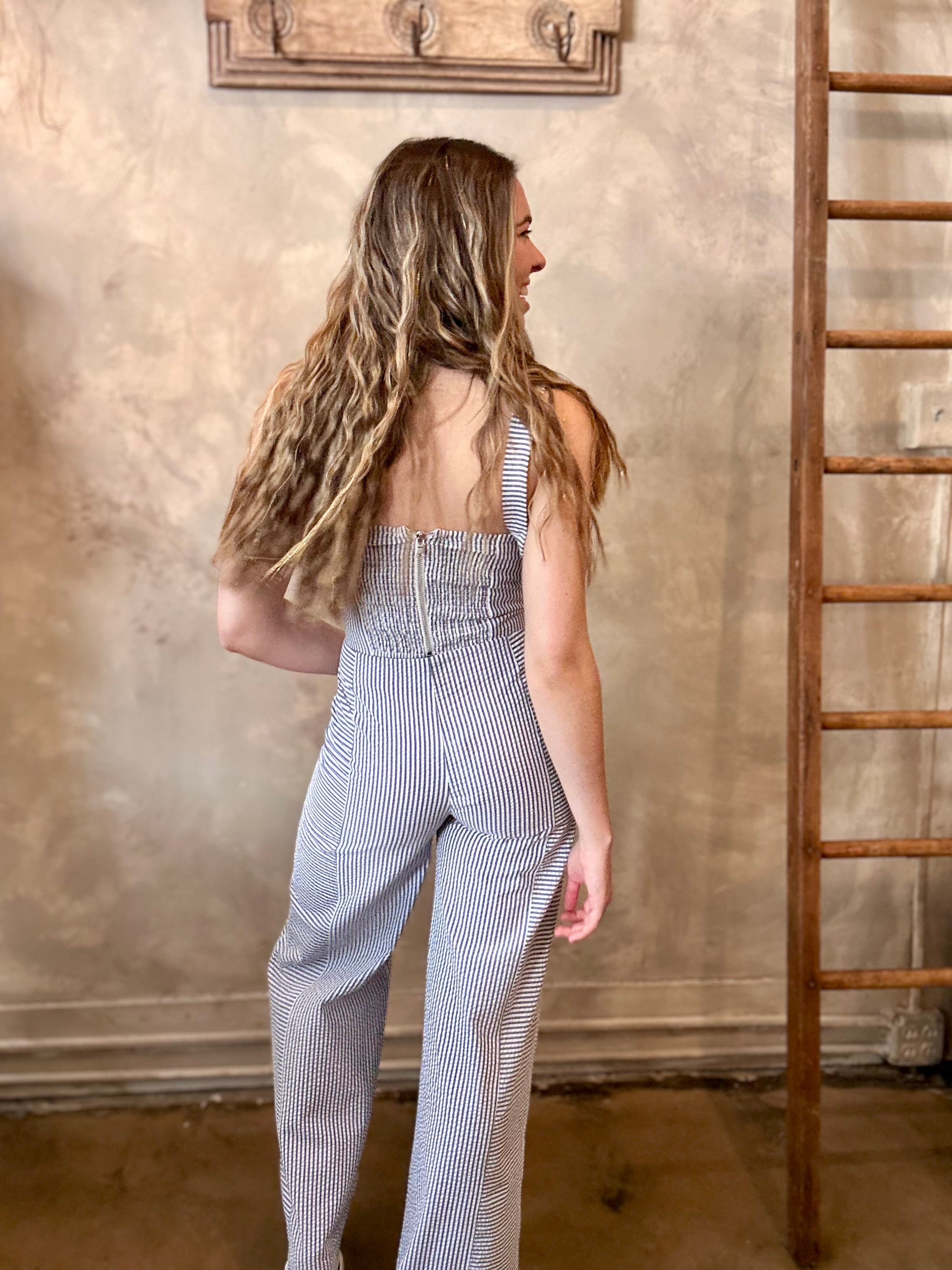 Malitsa Pant - Seersucker – Terra Cotta Savannah