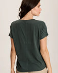 Jolina Embroidered Top - Silken Pine