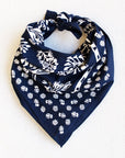 Flora Bandana - Navy