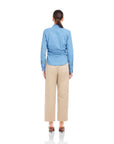 Norlyn Side Shirred Shirt - Chambray