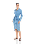 Rayleen Pleated Shirtdress