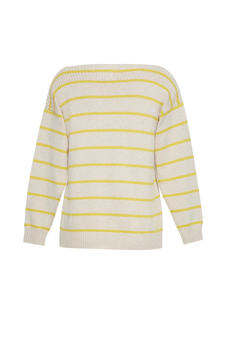 Callie Stripe Sweater - Sun &amp; Latte