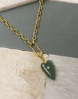 Figgy Aventurine Heart Charm