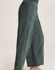 Pheodora Embroidered Pant - Silken Pine