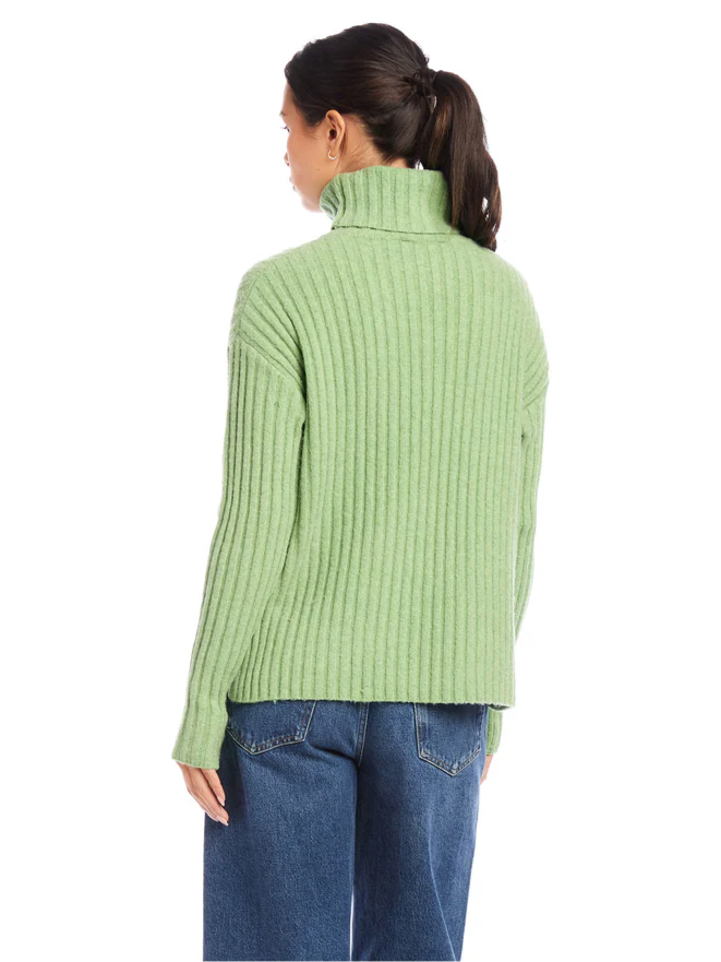 Claudia Turtleneck Sweater - Sage