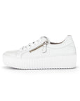 Platform Zip Sneaker - Ice White