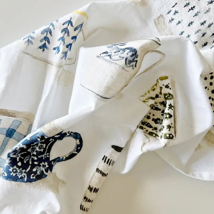 Tea Towel - Mugs