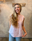 Mila Top - Pink Parrot Print