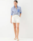 Leighton Ruched Top - Indigo