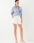 Leighton Ruched Top - Indigo