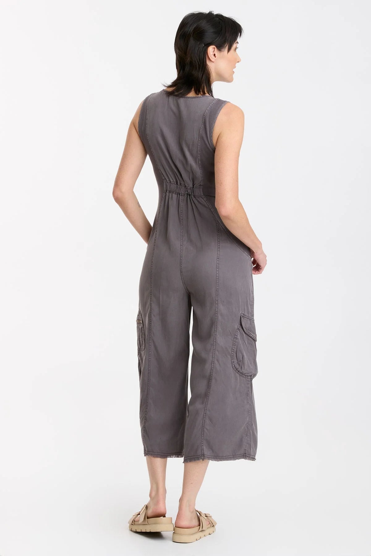 Tavin Crop Jumpsuit - Graphite