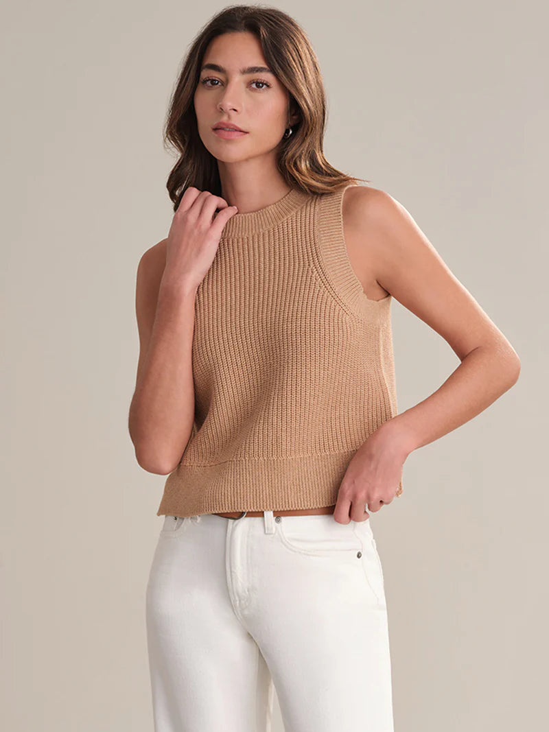 Demi Crew Tank - Camel