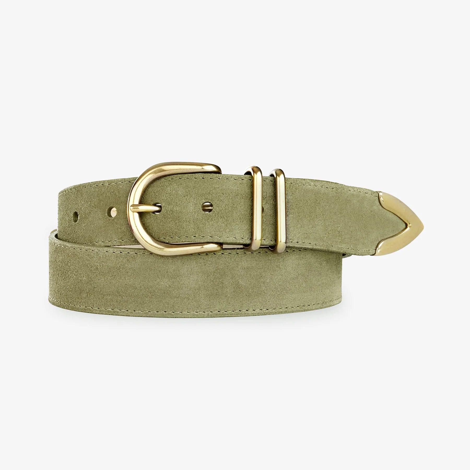 Fayla Belt - Olive Suede