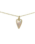 TCP Long Heart Mother Pearl Charm