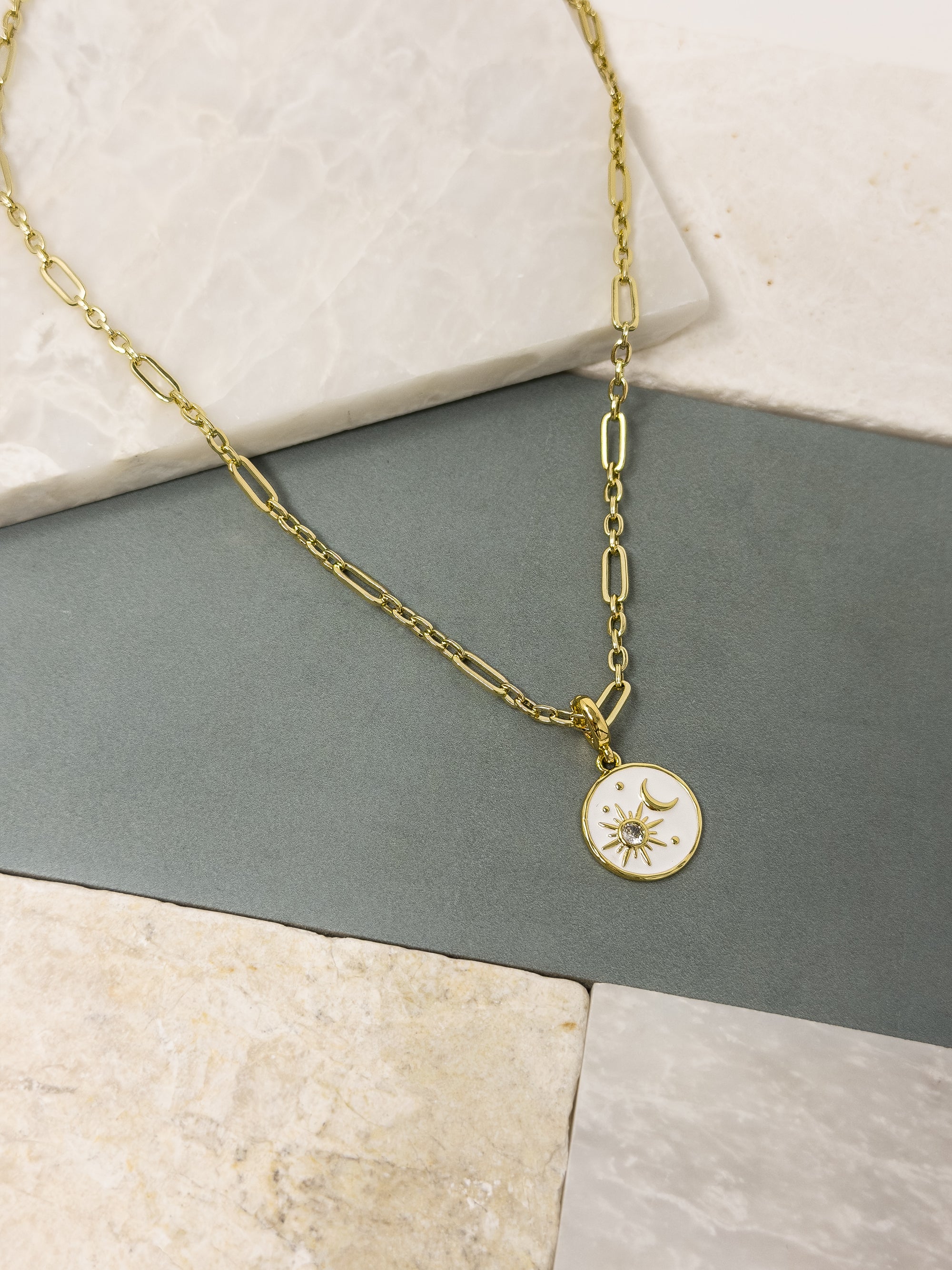 Figgy Sun &amp; Moon Charm