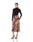 Mia Bias Midi Skirt - Print