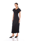 Emmeline Bias Dress - Black