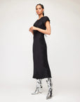 Emmeline Bias Dress - Black