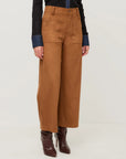 Rylee Cropped Pants - Camel