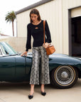 Kelly Cropped Pants - Snake Print