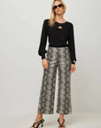Kelly Cropped Pants - Snake Print