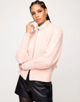 Cely Cropped Cardigan - Pink