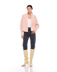 Cely Cropped Cardigan - Pink