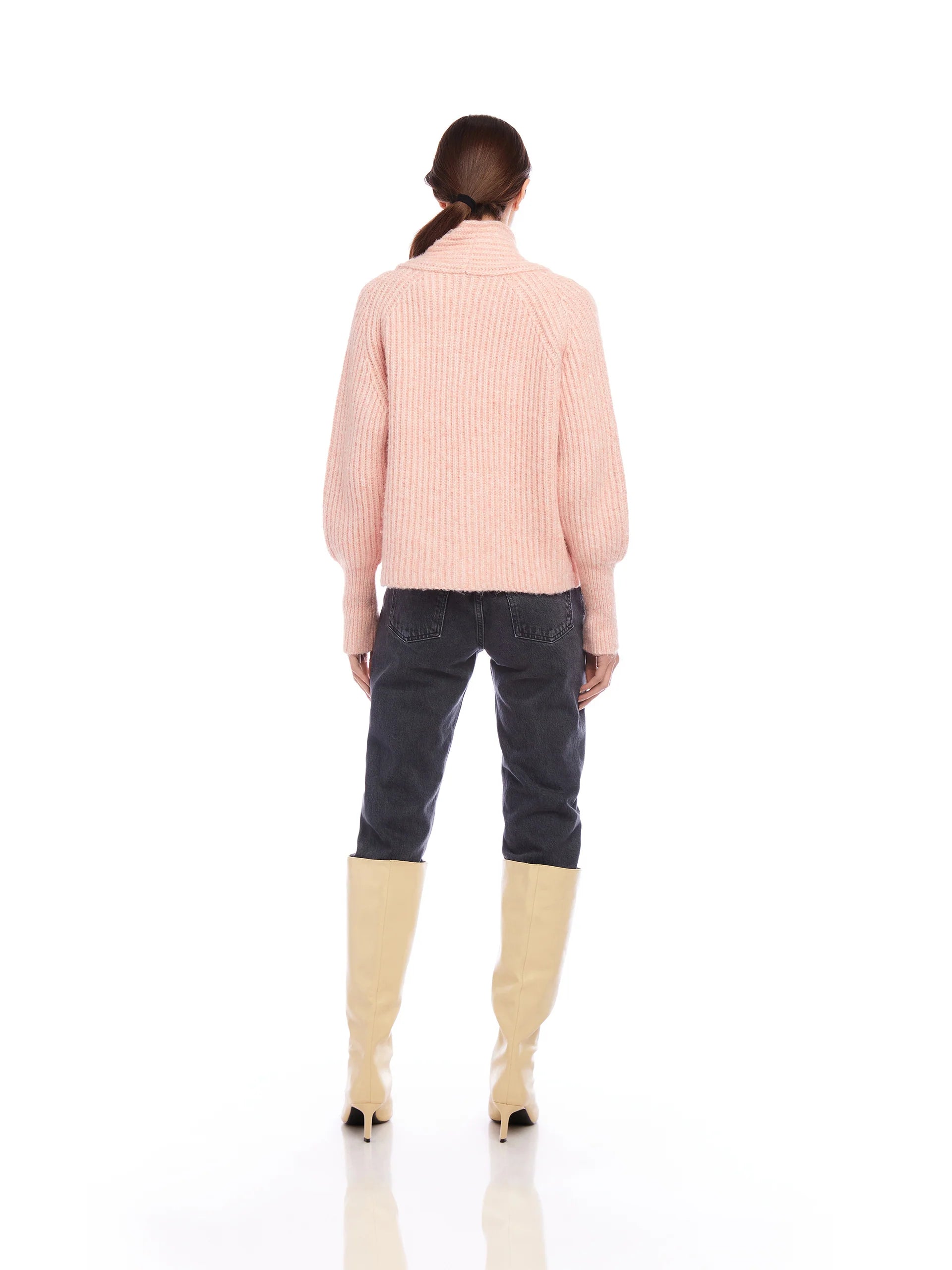 Cely Cropped Cardigan - Pink