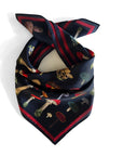 Silk Scarf - Black Mushroom