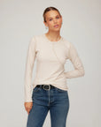 Elisa Long Sleeve Tee - Oat