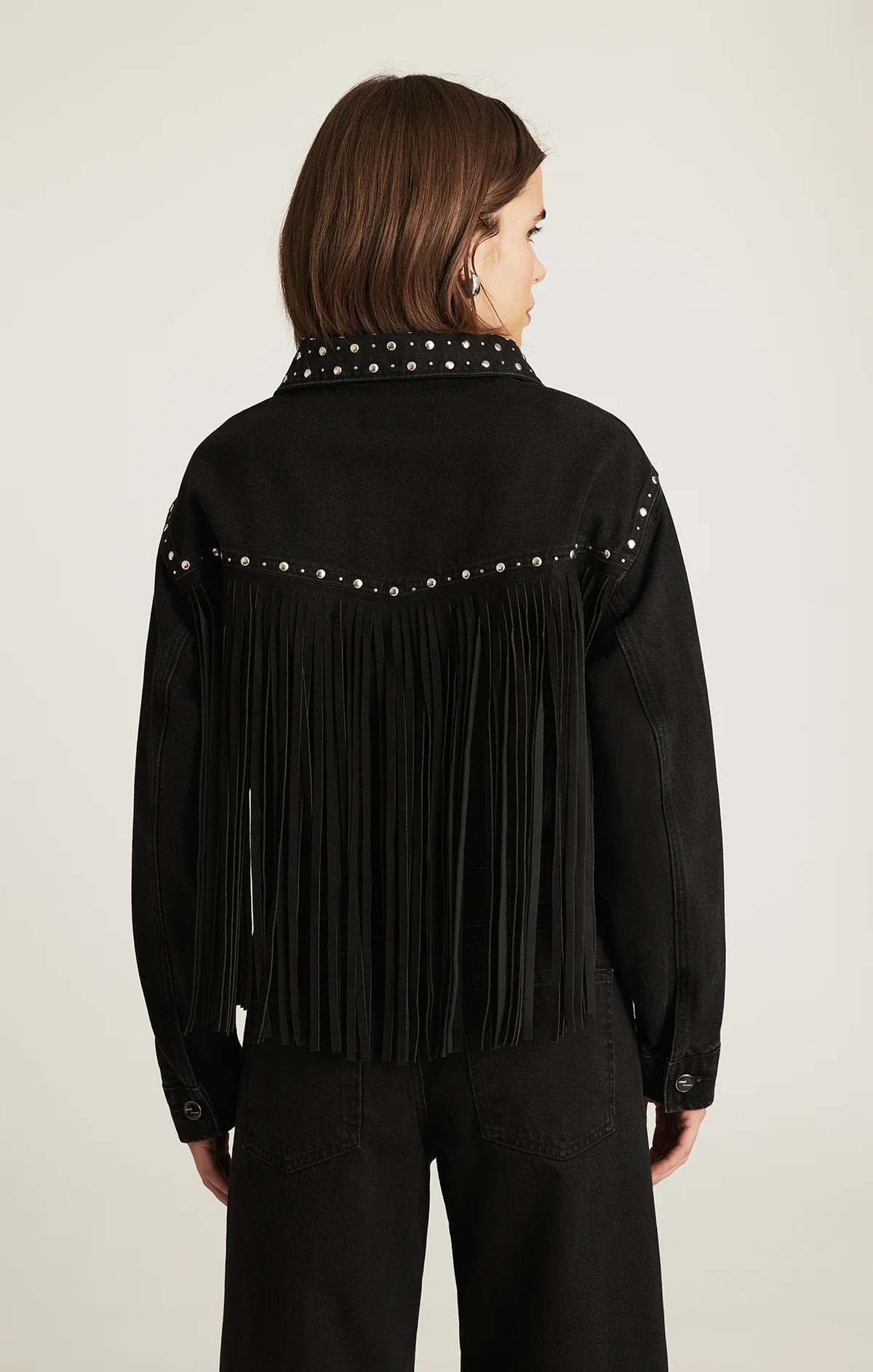 Jenna Fringe Denim Jacket