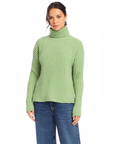 Claudia Turtleneck Sweater - Sage