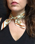 Silk Scarf - Vintage Mushroom
