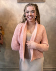 Cely Cropped Cardigan - Pink