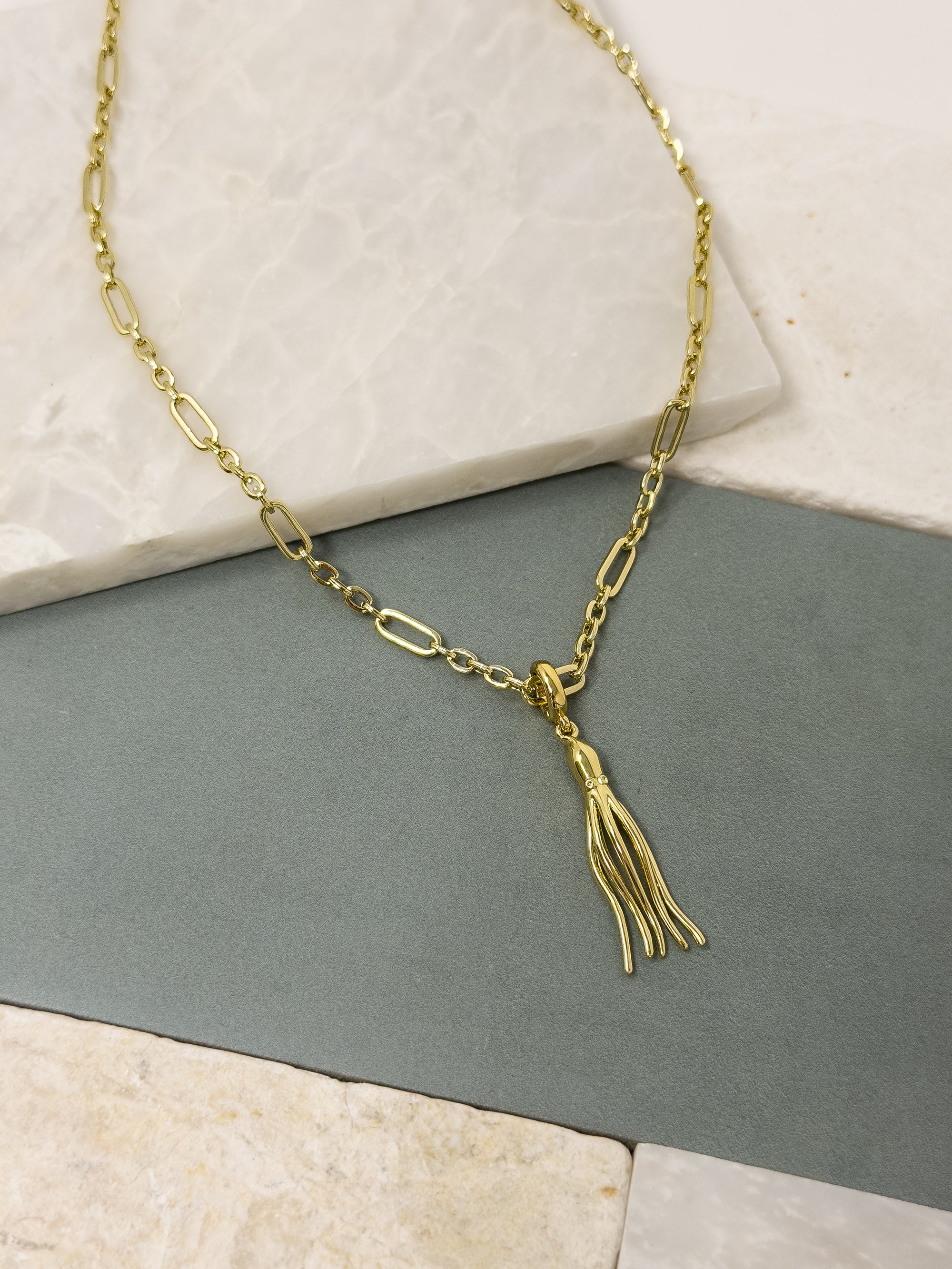 Figgy Long Octopus Charm