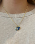 TCP Blue Heart Lock Charm