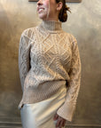 The Riley Cable Knit Sweater - Oatmeal