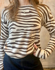 Tiger Stripe Sweater - Oat