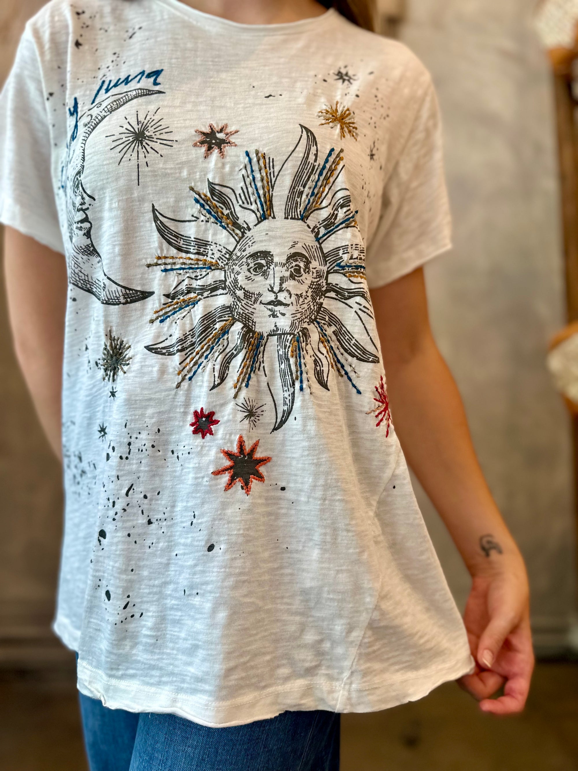 Kara Moon Top - Ivory